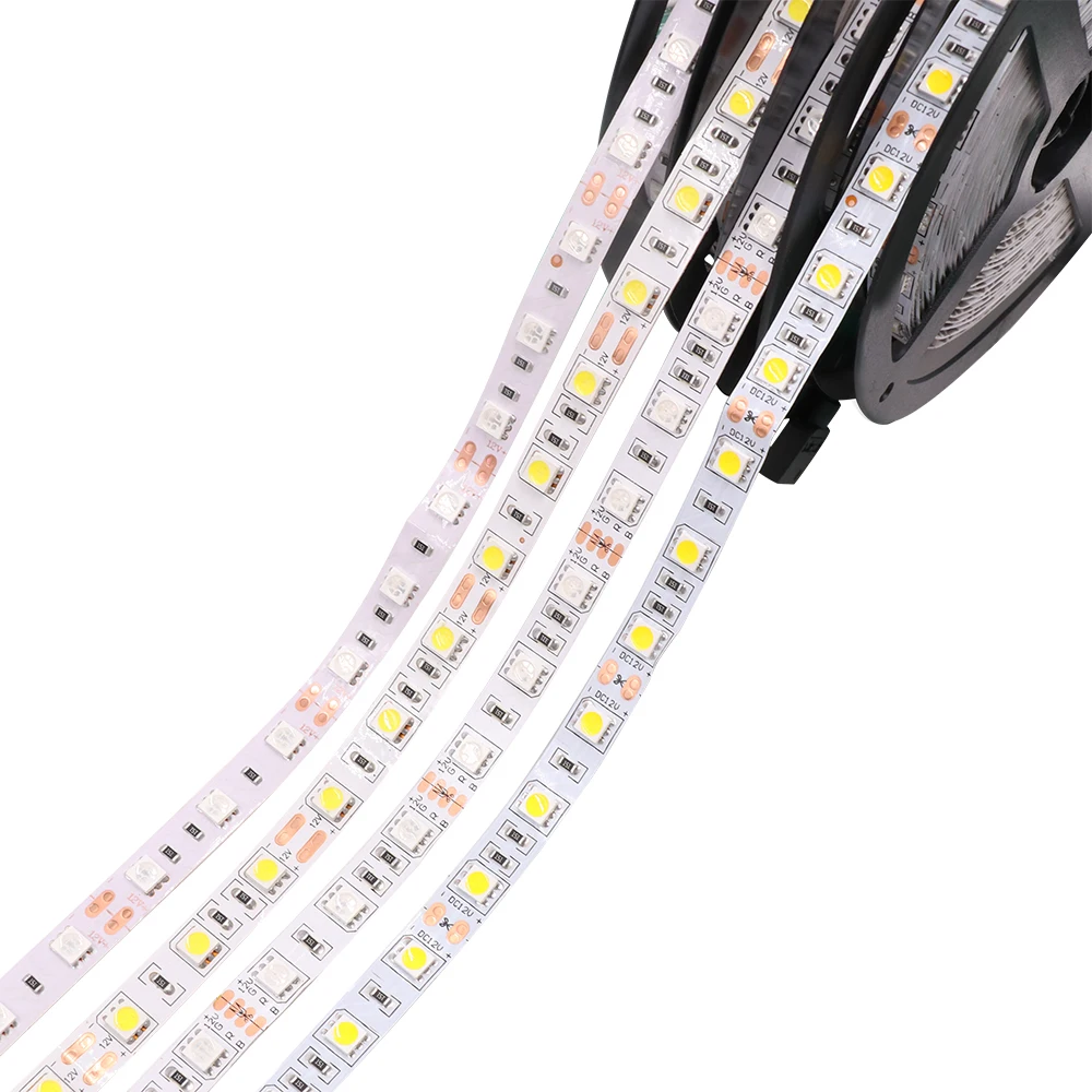 #cheap DC12V 5M 60LEDs m 32.8Ft 5050 300 LED Strip Tape Light cool white warm white red green blue yellow RGB Waterproof IP65 IP67