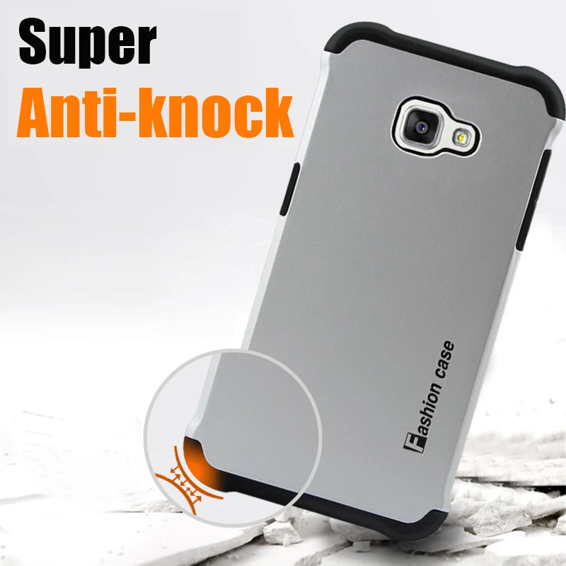 Coque Luxury Silicone + Plastic Hard Tough Armor Case For Samsung Galaxy A3 2016 A310 A310F Shockproof Anti-knock Silicon Cover |