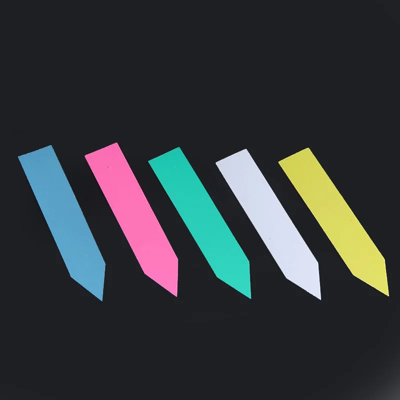 

100*20 mm/ Plastic Many colors Stake -type kindergarten plants Labels flower pot thick tag marker for plants garden 20 pcs