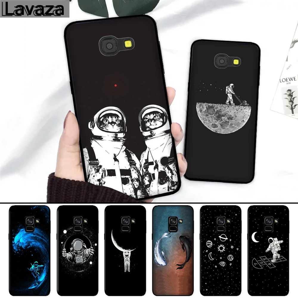 

Lavaza Space Cosmic Silicone Case for Samsung A3 A5 2016 2017 A6 Plus A7 A8 A9 J6 2018