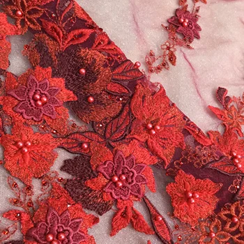 

Best quality African Tulle embroidered Lace Fabric African net Lace Fabric L-52910 for wedding dress