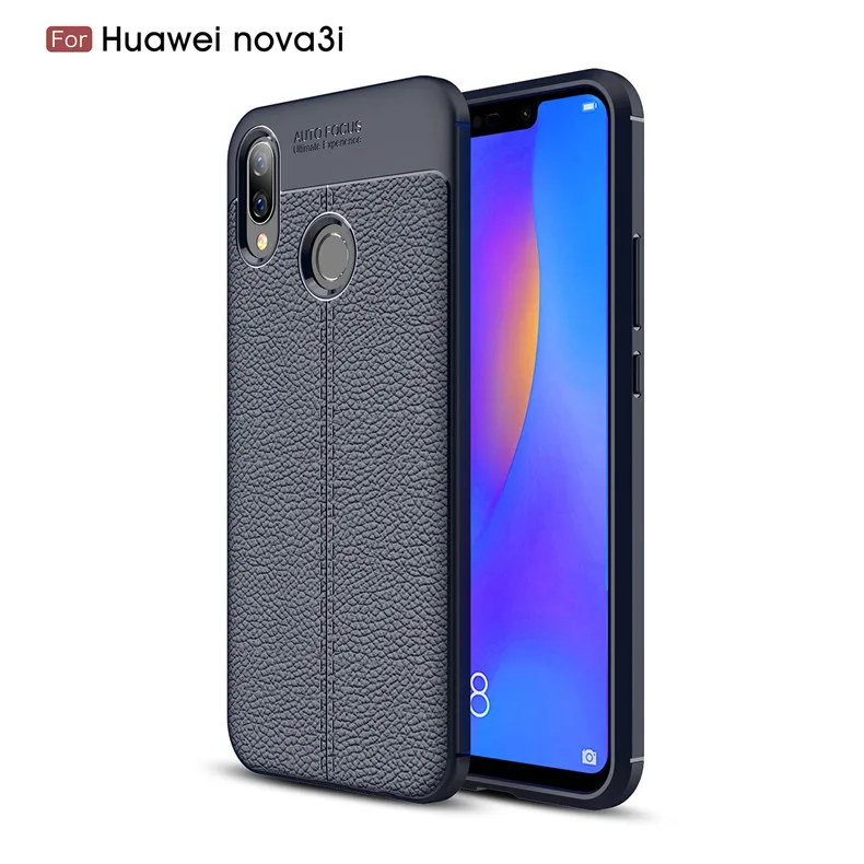 

Litchi Leather Mobile Phone Case for Huawei P30Pro Phone Cases Business TPU All-inclusive Anti-fall for Huawei PSmart Plus Case