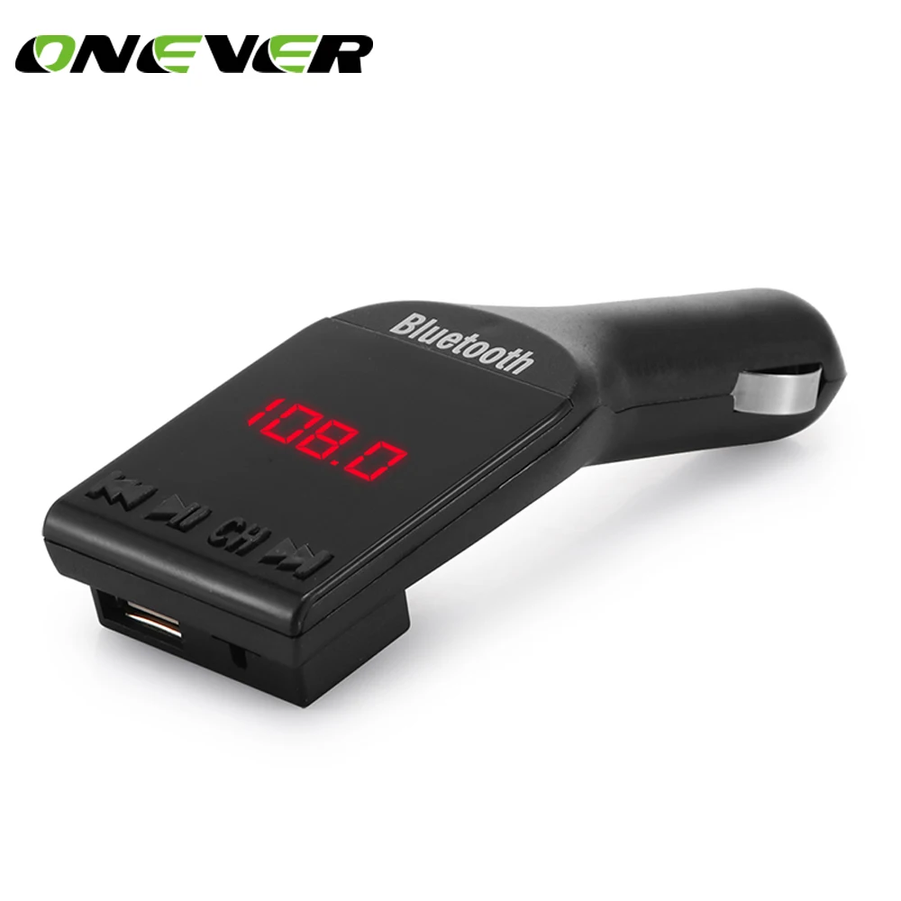 Onever Bluetooth автомобильный комплект MP3 плеер fm передатчик Handsfree беспроводной FM