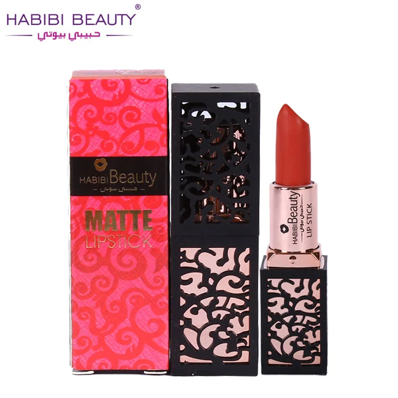 HABIBI BEAUTY 6 шт./компл. полый дизайн губной помады макияж гладкий матовый Batom Mate