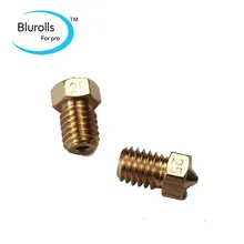 3d printer parts diy reprap brass V6 nozzle 0 25mm 1 75mm filament hotend marked number