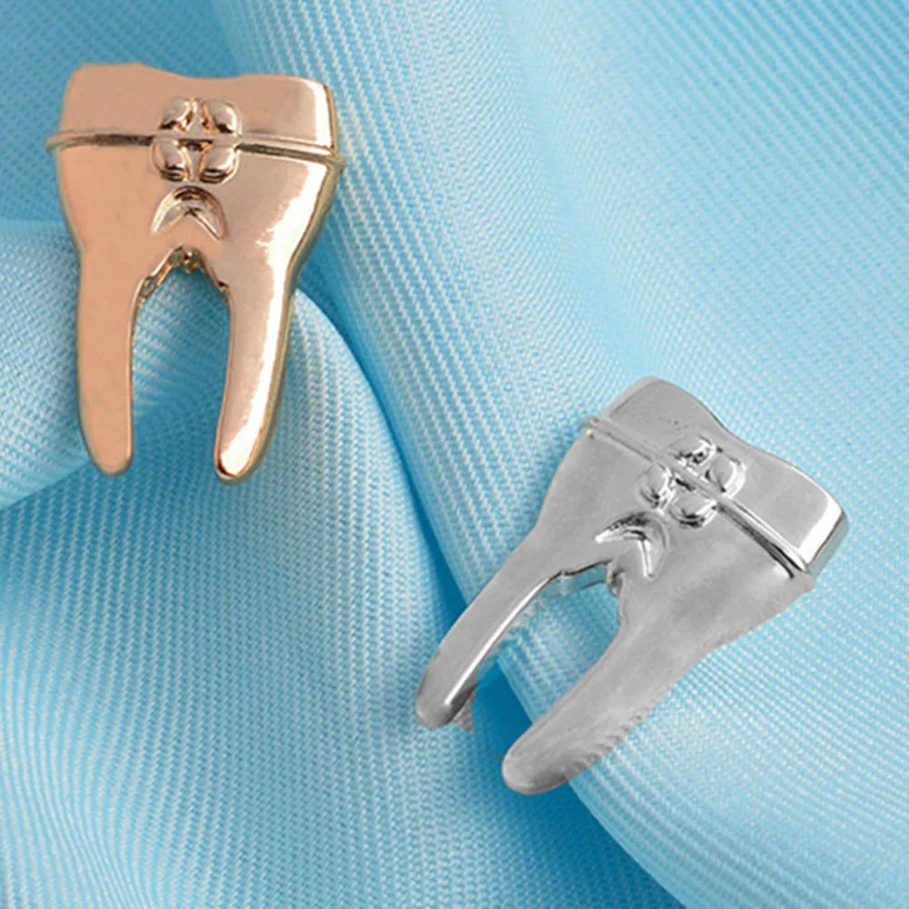 

Dentist Tooth Pin with Crystals Jewelry for Medical Doctors Nurse Medical Student Brooch Bilogy Science Gift