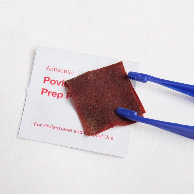 20-50-100pcs povidone-lodina Prep Pad sellado esterilizado desinfección de heridas para el hogar viaje al aire libre campamento Primeros Auxilios Kits Accesorios