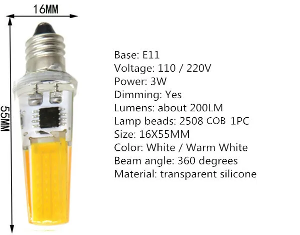 С регулируемой яркостью b15 светодиодный COB E12 E14 E17 BA15D 110V 220V G4 светодиодный E11 110V COB E14 110V e17 220v b15d светодиодный cob E17 110V BA15D 220V затемнения