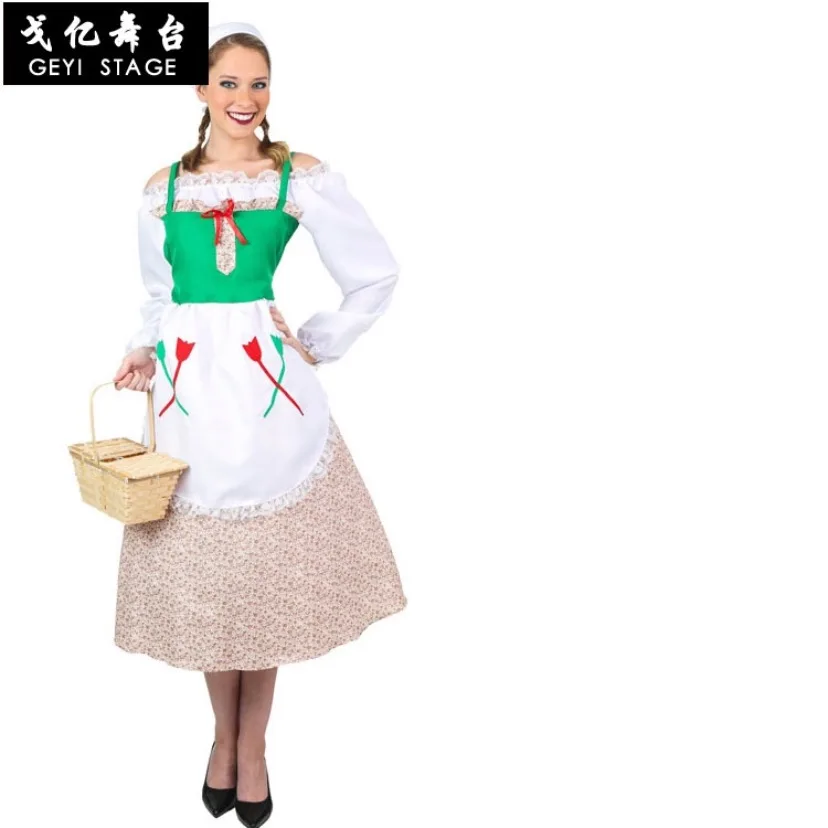 adult costume Новая немецкая девушка горничной дамы сексуальный Октоберфест пива девушка косплей костюм немецкий баварский пиво девственница маскарадный костюм вечерние - Цвет: adult costume