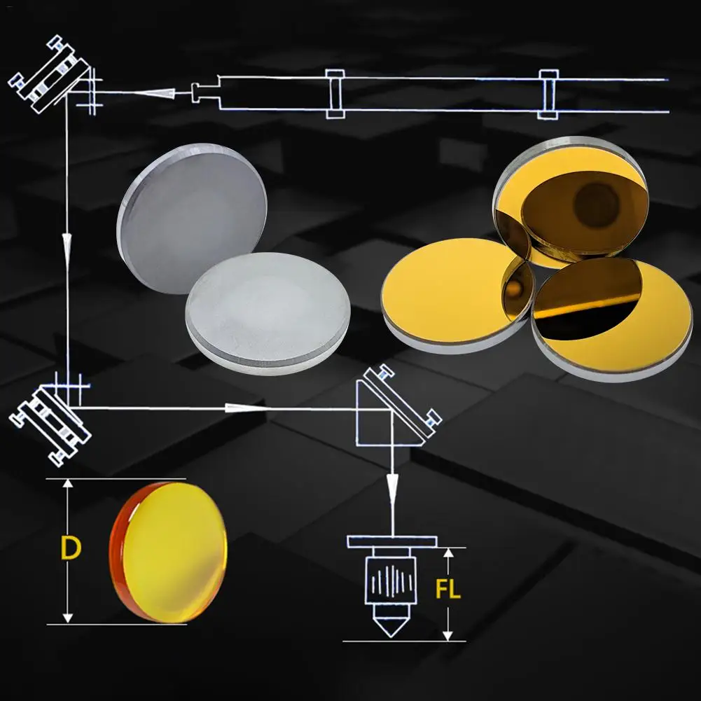 Фокусировочный объектив 20 мм 25 мм позолоченный кремниевый Фокус объектив для CO2 лазерной гравировки резки