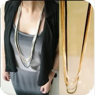 

Vintage Retro Style Chain Long Necklace For Women