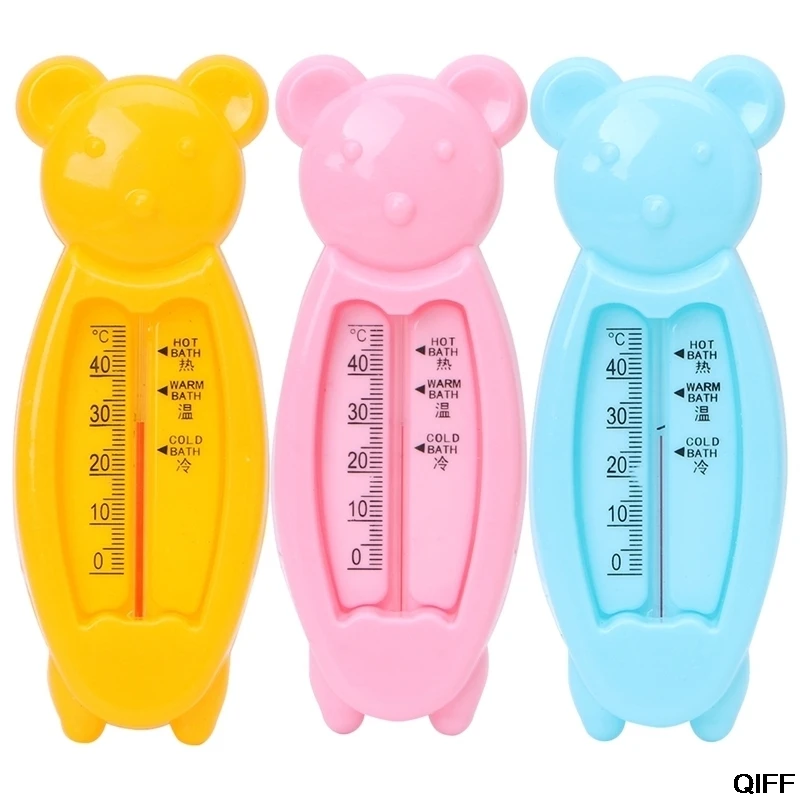 Детские милые Пластик плавающий медведь ванна воды Сенсор Термометр Тестер