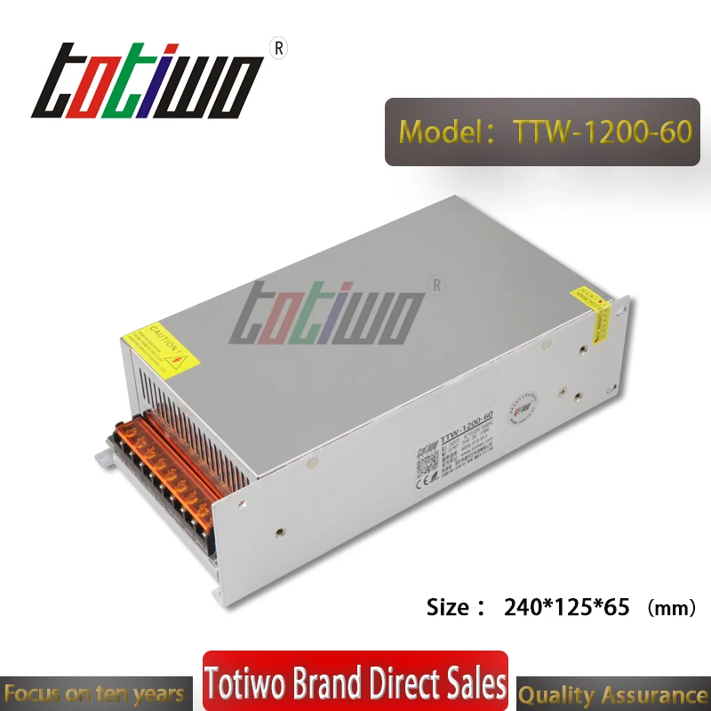 

AC to DC Industrial Switching SMPS 60V 20A 1200W Watt LED Power Supply Security monitoring medical machinery equipment power