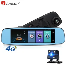 7.86" Junsun GPS Navigation 4G Android 5.1 Car DVR Rearview mirror FHD1080P dash camera car dvrs video recorder Dual Camera GPS(China)