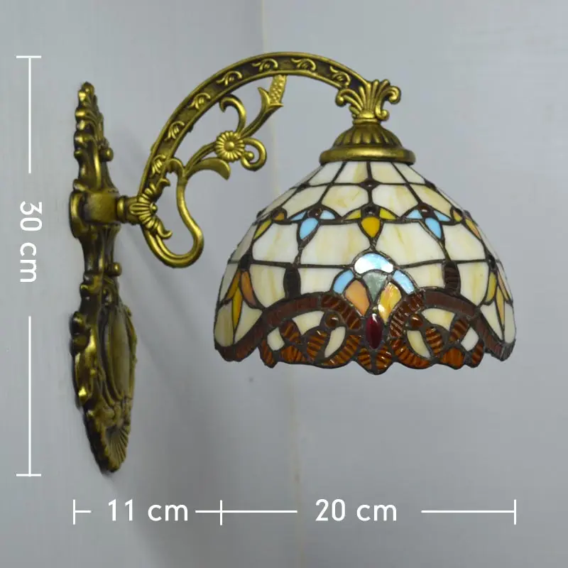 Настенный светильник Tiffany Европейский стиль барочный витражный настенный