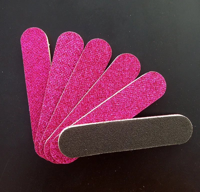 10 шт, высокое качество, на рост от 90 мм ярко-розовые блестящие пилка для ногтей EVA 180 Высокое качество Горячая Распродажа пилки для маникюра ногтей aert WE900