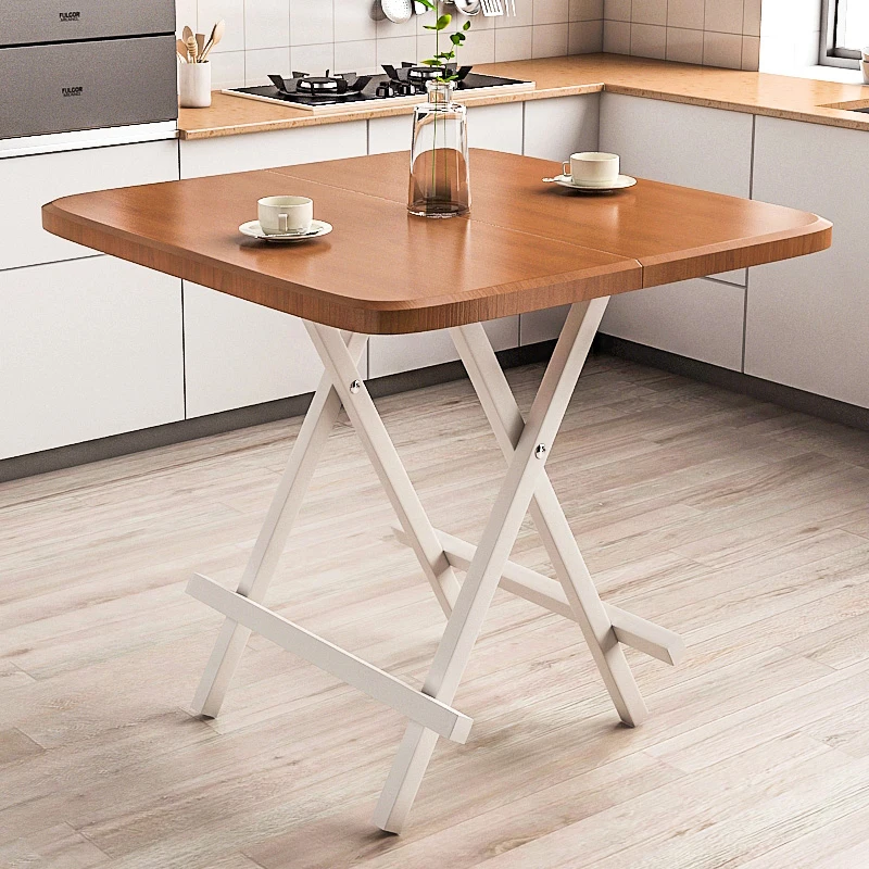 Складной стол простой маленький квадратный стол домашний складной ужин портативный квадратный обеденный стол простой стол