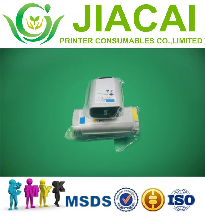 

T620/T610 compatible ink cartridge with ink bag for HP printer with one time use chip with 6colors in 130ml