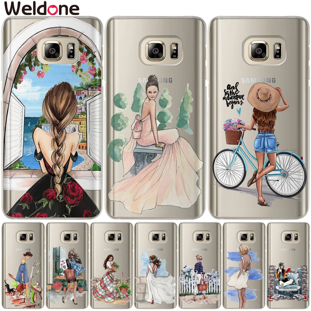 

Cute Lovely New Arrival Fashion Girls Case Cover For Samsung A8 Plus 2018 A3 A5 A7 2015 2016 2017 Phone Etui Cases Covers coque