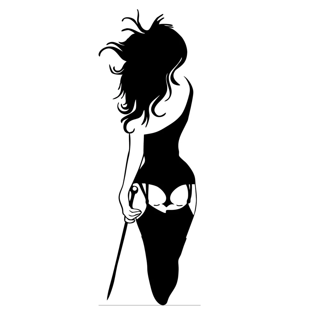 Сексуальная наклейка Cowgirl для взрослых женщин автомобильный бампер окно