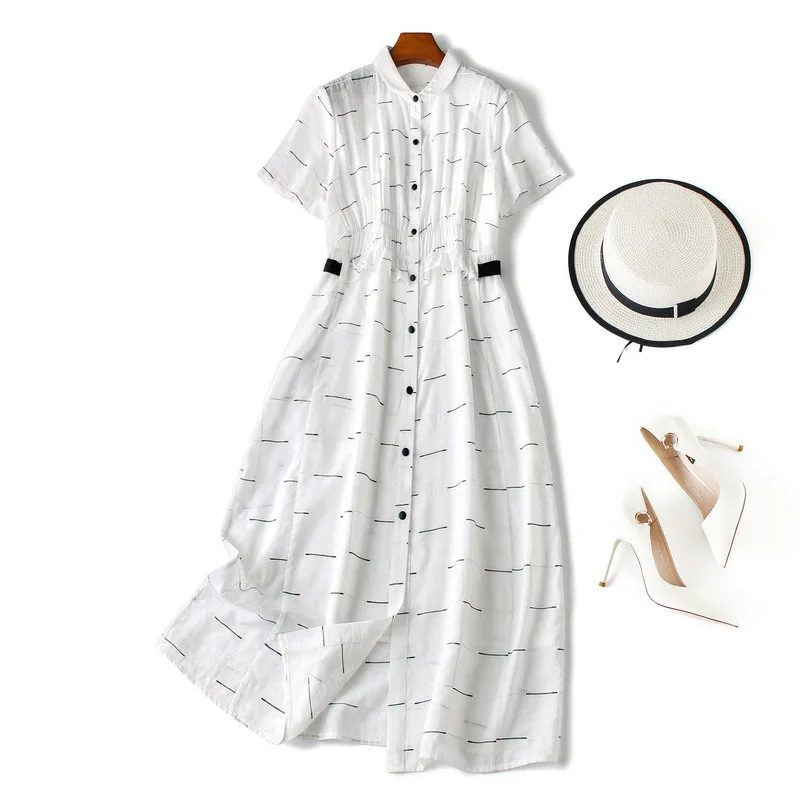 

Women elegant white summer dress 2019 elegant short sleeve ruched ruffles front casual dresses