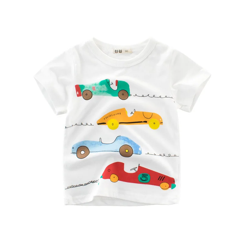 

Children Short Sleeve T-shirts 2019 Summer Boys & Girls Cotton Tops Tees Kids Summer Clothing Cartoon T Shirt For Boys 2-8 Years