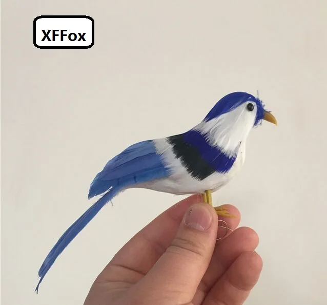Игрушка птица из пенопласта и перьев 15 см xf0659|Статуэтки миниатюры| |