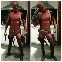 Fantasia unissex de corpo inteiro do anime wade winston, cosplay do wilson, vermelho, para meninos e adultos, zentai, traje de baile para halloween