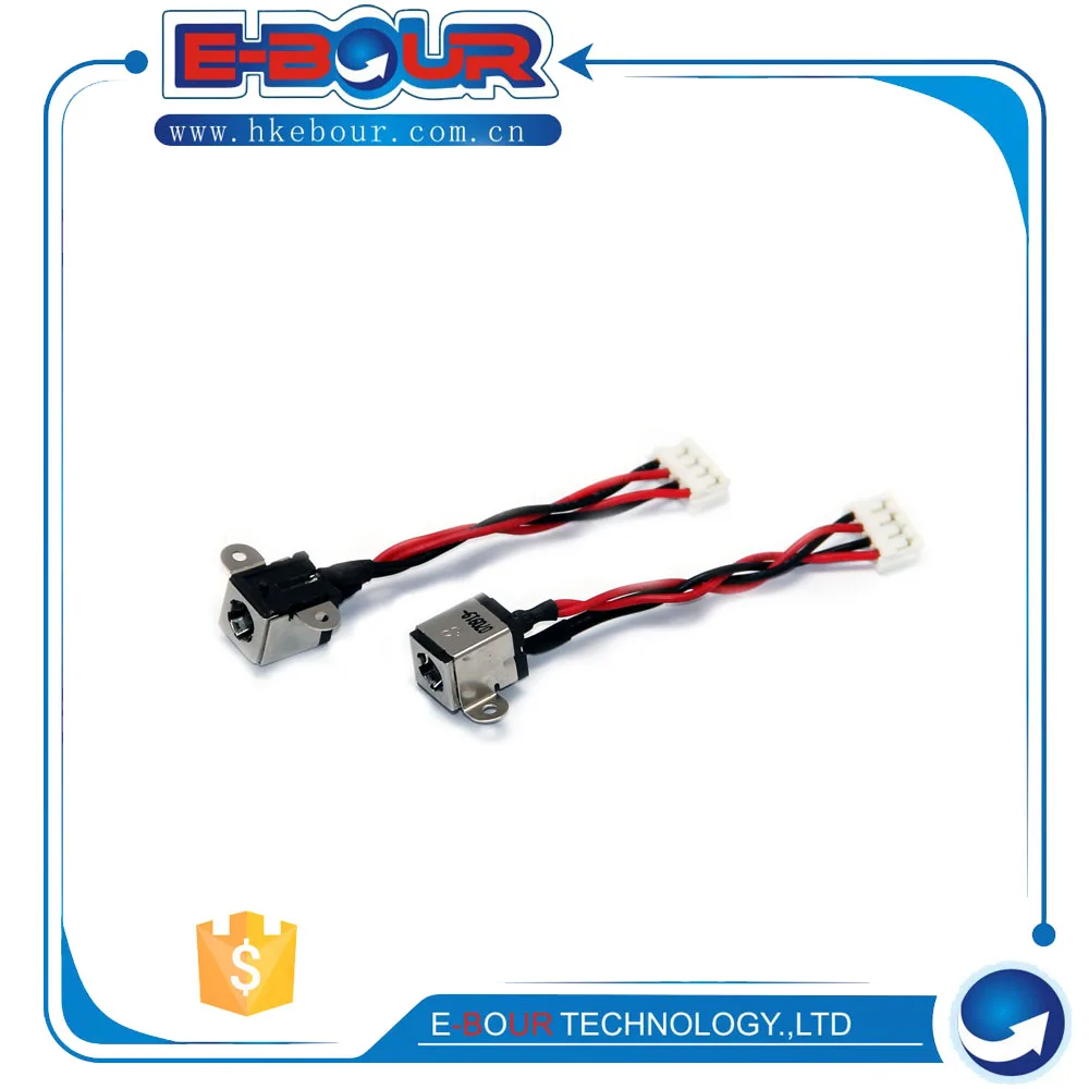

10pcs Lot DC Socket Connector with cable for Toshiba L40 L45 DC Power Jack