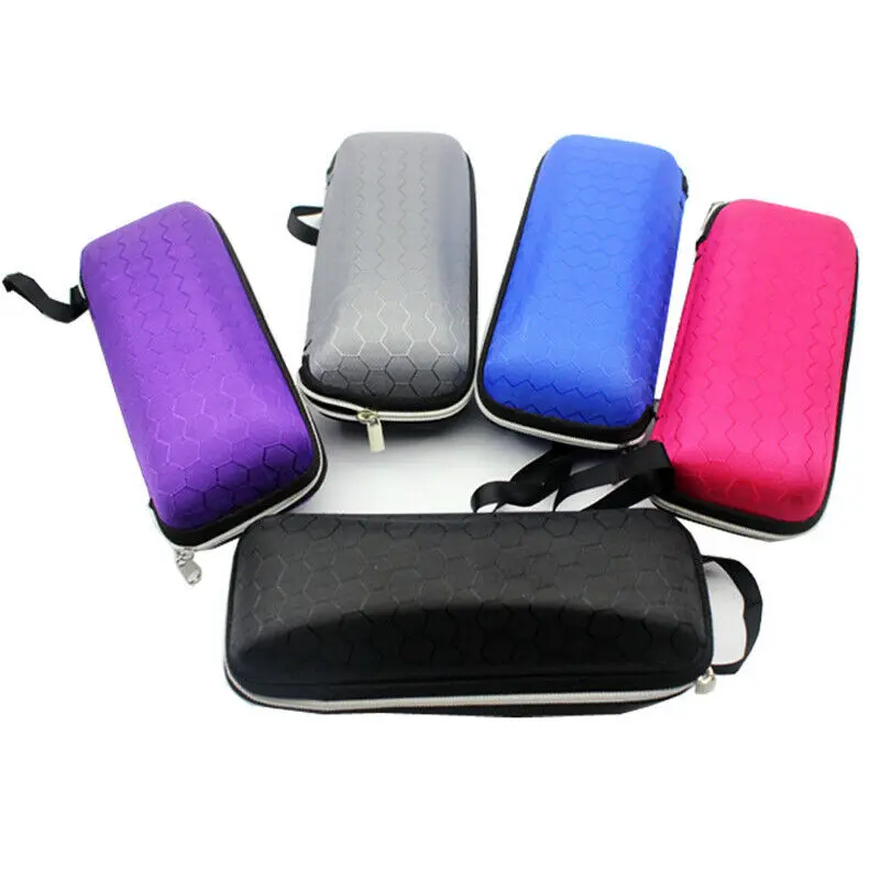 

Quality Portable Zipper Eyeglass Case Hard Eyewear Box For Sunglasses Eyeglasses Protector