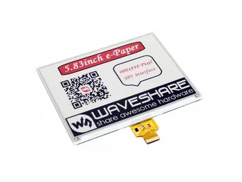 

Waveshare 600x448, 5.83inch E-Ink raw display, red/black/white three-color, SPI interface, without PCB