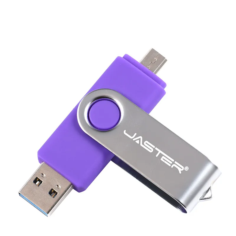 Вращающаяся флеш-накопитель OTG 32 ГБ 16 ГБ 8 ГБ USB флеш-накопитель Micro memory stick для android phone tablet PC notebook - Цвет: R