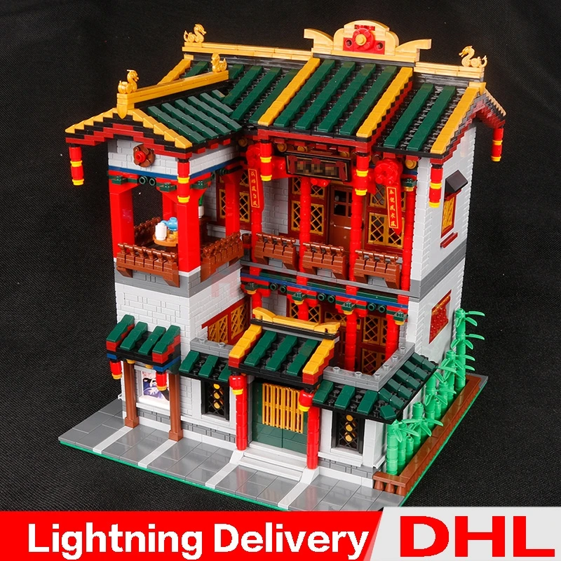 

In stock Xingbao 01003 Creative Yi-hong courtyard Set Educational Building Blocks Bricks lepinings Toys Model Gifts Clone LP