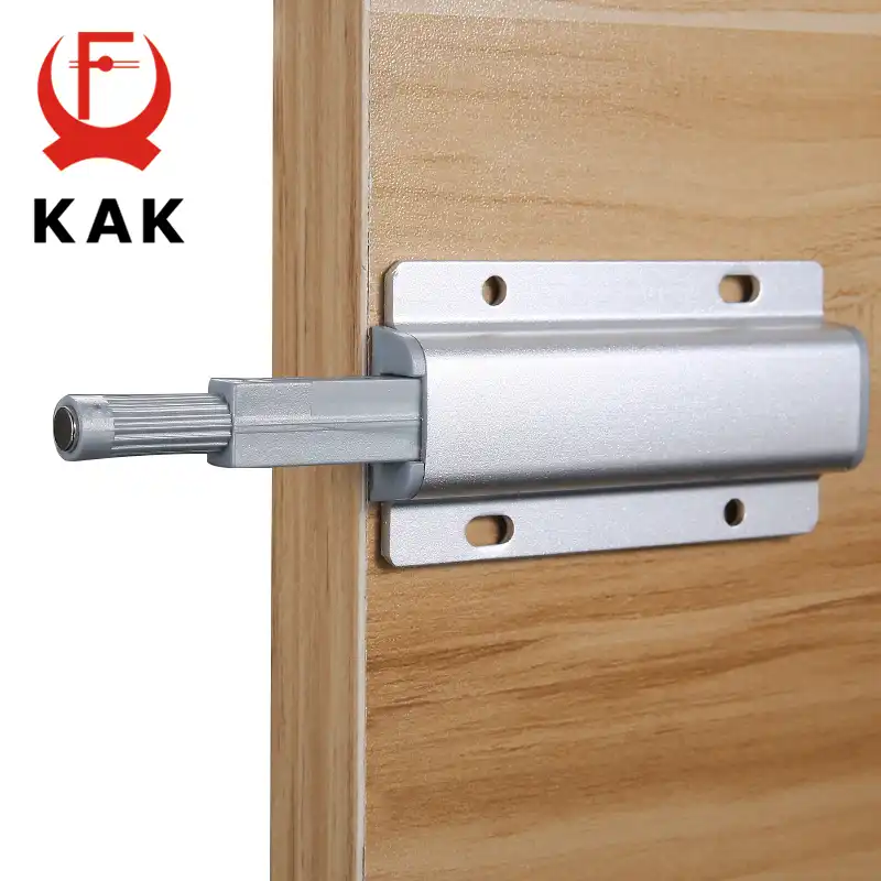 KAK Aluminum Alloy Push to Open Catches Door Stops Touch Stop Kitchen Invisible
