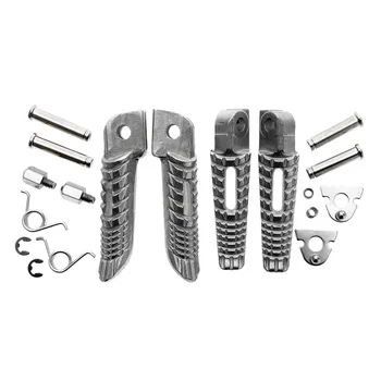

4pcs Motorcycle Footpegs Front Rear Foot Peg Footrest Motorbike Dirtbike Pitbike for Suzuki GSX-R GSX-R750 GSX-R1000 2001-2004