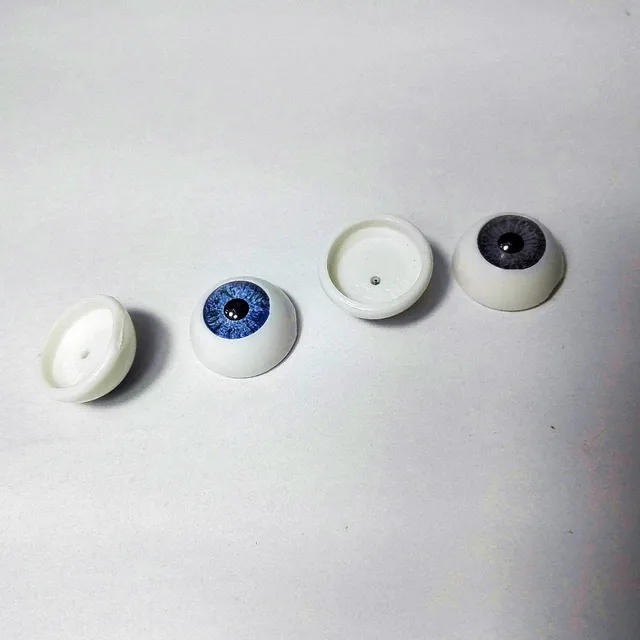 12pcs(6pairs) 16mm Doll Eyeballs Half Round Acrylic Eyes for DIY Doll Bear Crafts Mix Color Plastic Doll EyeBall Doll Toy Parts 4