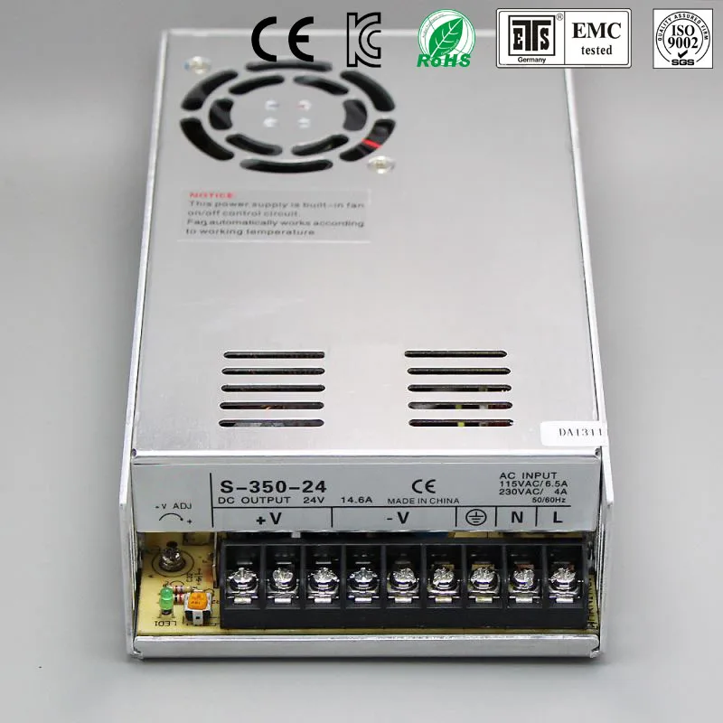 DC 48v에 LED 스트립 AC 350-100 V 입력을위한 최고의 품질 48V 7.3A 240 W 스위칭 전원 공급 장치 드라이버 무료 배송