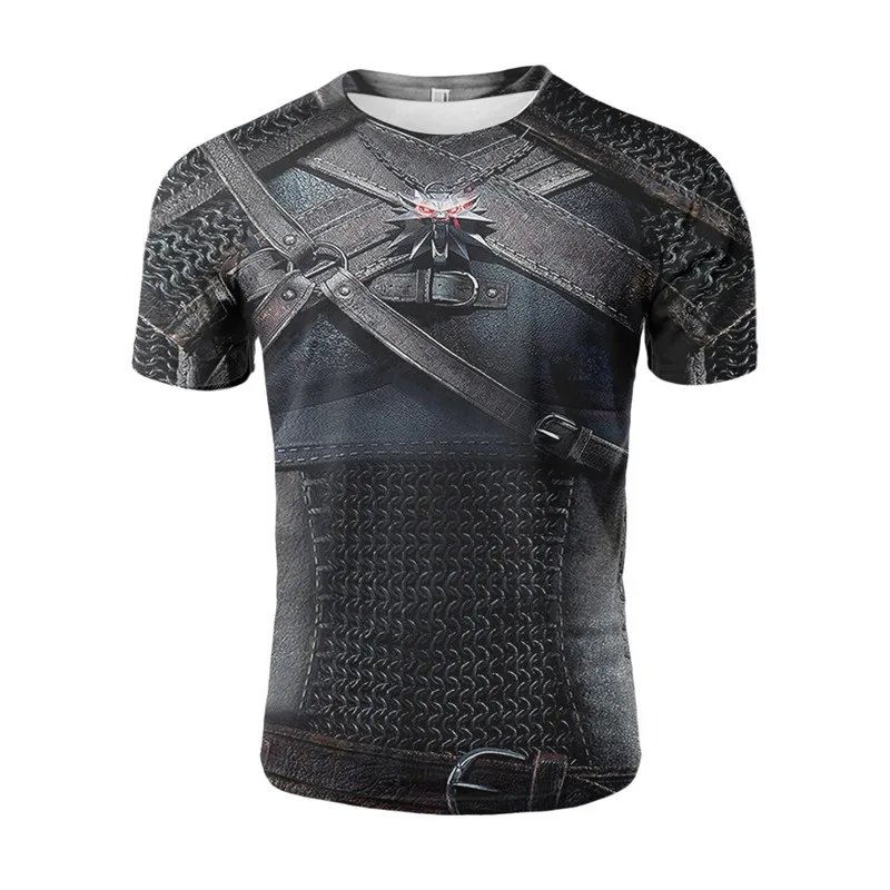 

YELITE Battle Armor 3D Print T Shirt Ancient Roman Warrior Clothes Cool Hipster Men Summer Short Sleeve Vintage Style T-shirt