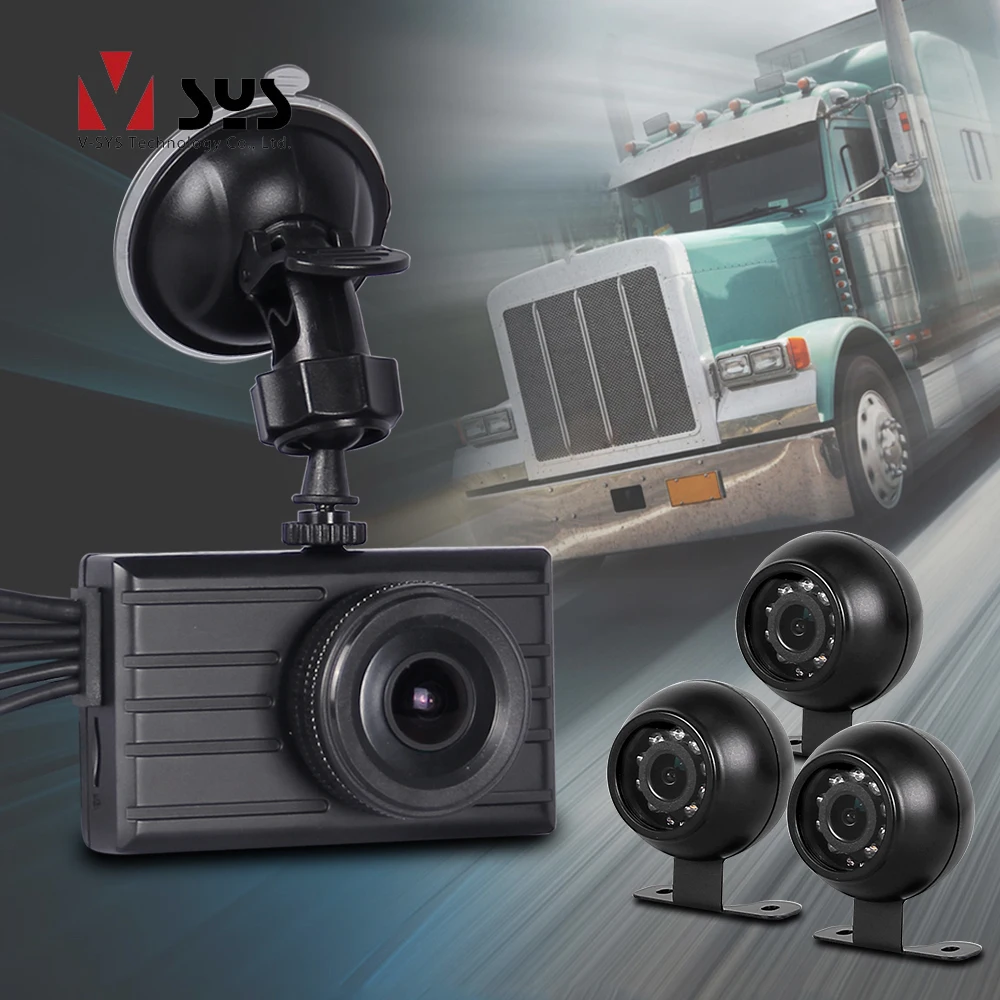 Koop SYS X2V Plus FHD 1080 p Dash Cam DVR 4 Kanaals 360 Surround View Camera System GPS Nachtzicht Reverse backup Camera voor Truck
