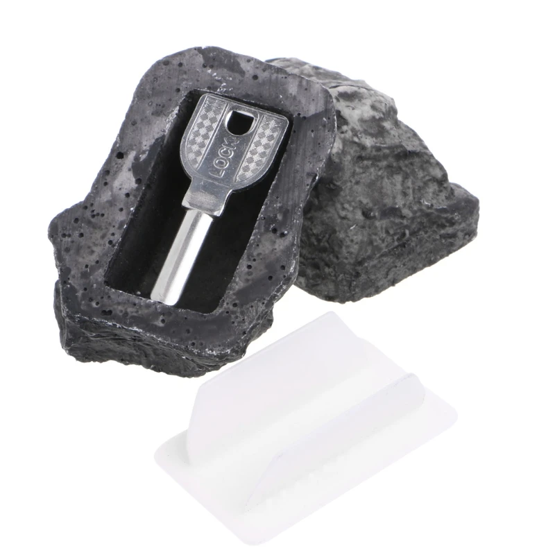 

Synthetic Resin Jewelry Box Vivid Fake Rock Hide A Key Box Outdoor Safe Stash Storage Case Hidden Box Jewelry Packaging