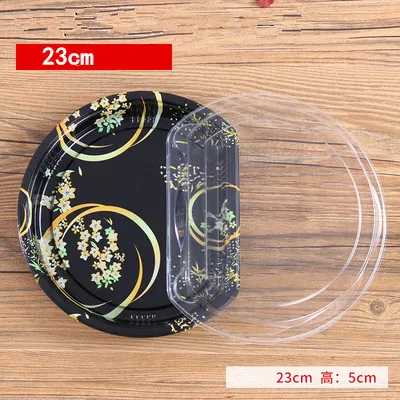Splatter Sashimi Platter коробки японские sashimi упаковочная коробка ручная коробка для суши 50 шт - Цвет: Красный