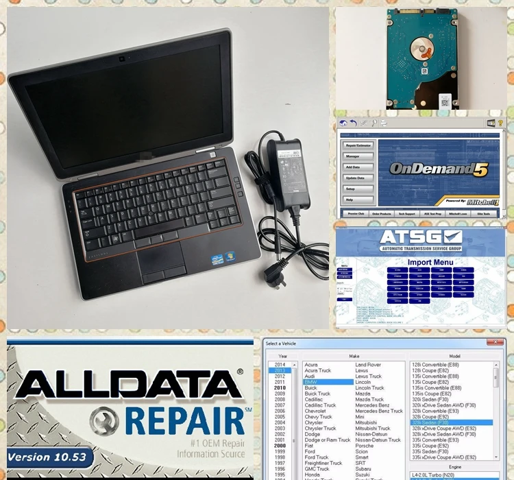 

Installed Well All Data and M.itchell Software Alldata 10.53 Mit-chell Ondemand 2in1 HDD 1tb with Computer E6420 I5 4g