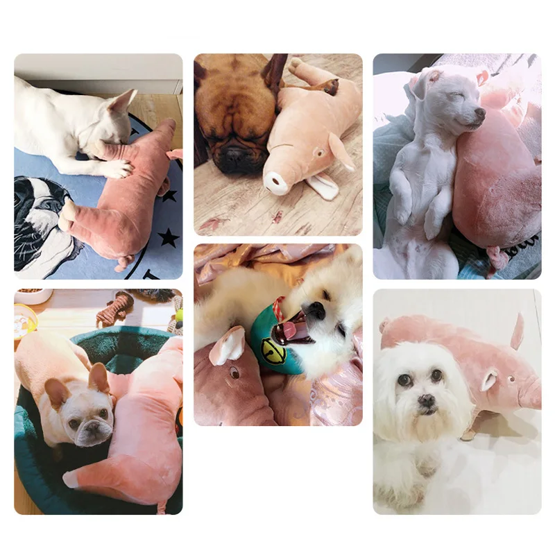 Cute Plush Pig French Bulldog Chew Toys For Dogs Bite-resistant Pet Dog Toy  Venting Doll Sleeping With Animals Mascotas Supplies - Dog Toys - AliExpress