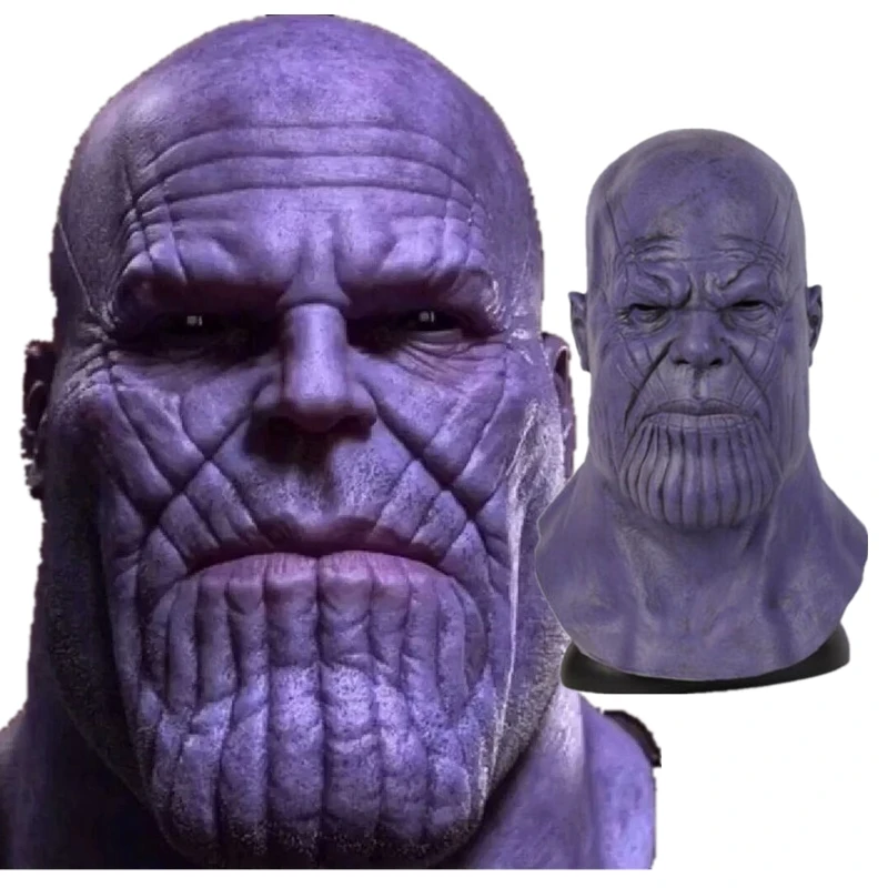 

Avengers: Endgame Thanos Upgrades Cosplay Mask Props Latex Full Face Helmet