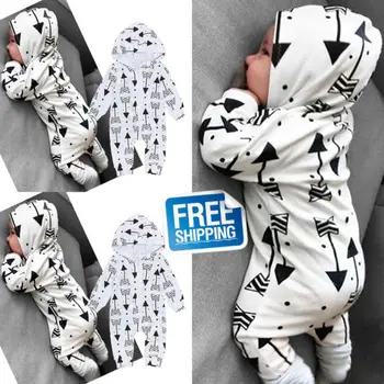 

The New Hot Selling Newborn Infant Baby Girls Boys Warm Romper Jumpsuit Clothes Long Sleeve Outfits