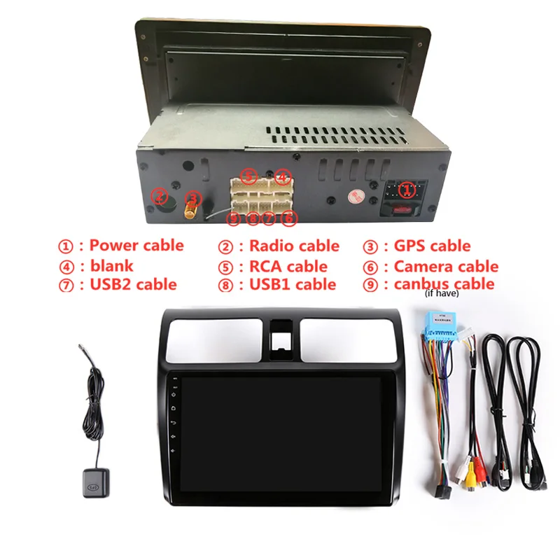 Top 9" 4G RAM 8 cores Android Car DVD GPS Navigation for SUZUKI SWIFT 2005-2009 2010 audio stereo car radio headunit bluetooth wifi 23