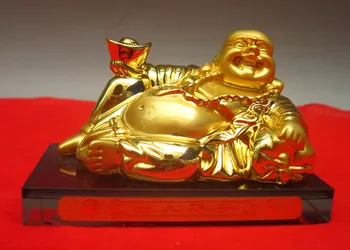 

wholesale bronze factory Copper crafts Auspicious alloy buddha car perfume seat crystal perfume bottle jushi car decoration car
