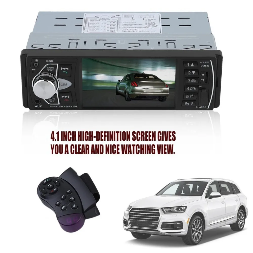 Автомобильный MP5 плеер с управлением рулевого колеса TFT экран Bluetooth стерео аудио FM станция Авто Видео DVD плеер с USB портом