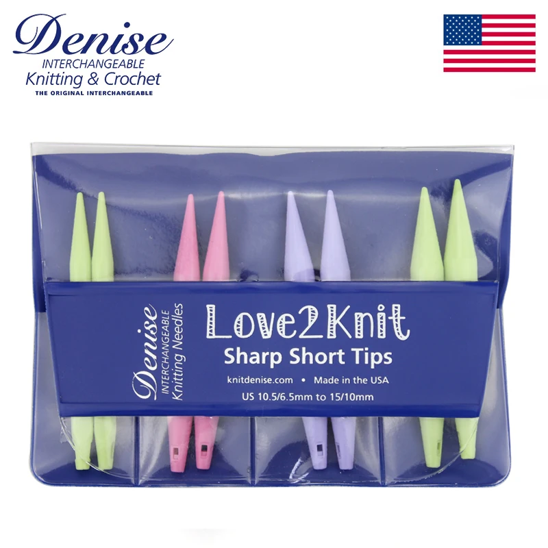 Denise Love 2 Knit Sharp Short Tips Interchangeable Circular Knitting