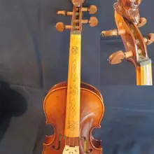Strad стиль песня мастер Скрипки 4/4, резные старик шеи Отличный звук#8252